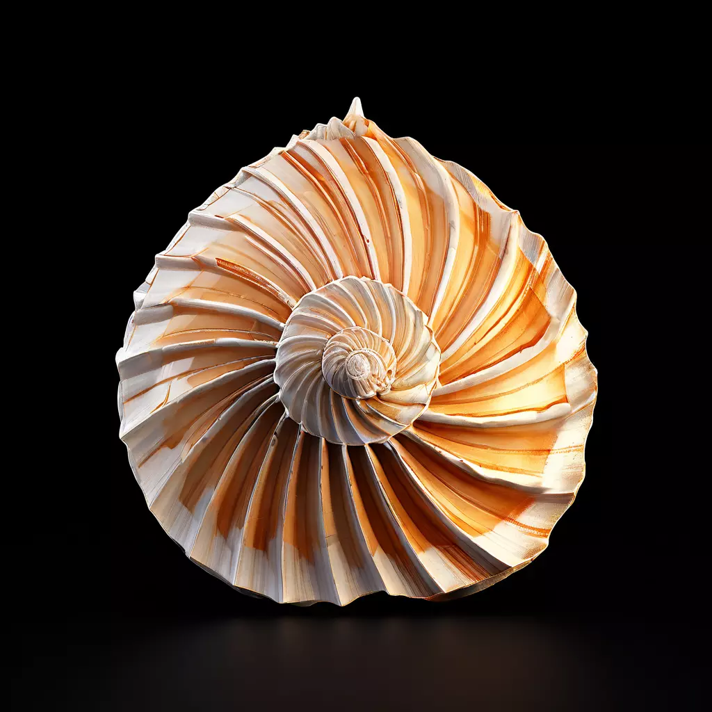 Realistic 3D Seashell Model Low-poly 3D model_0