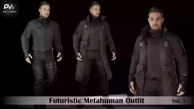 Futuristic Outfit Metahuman Clothing 