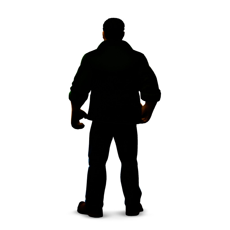 Realistic Male Figure 3D Model Low-poly 3D model_6