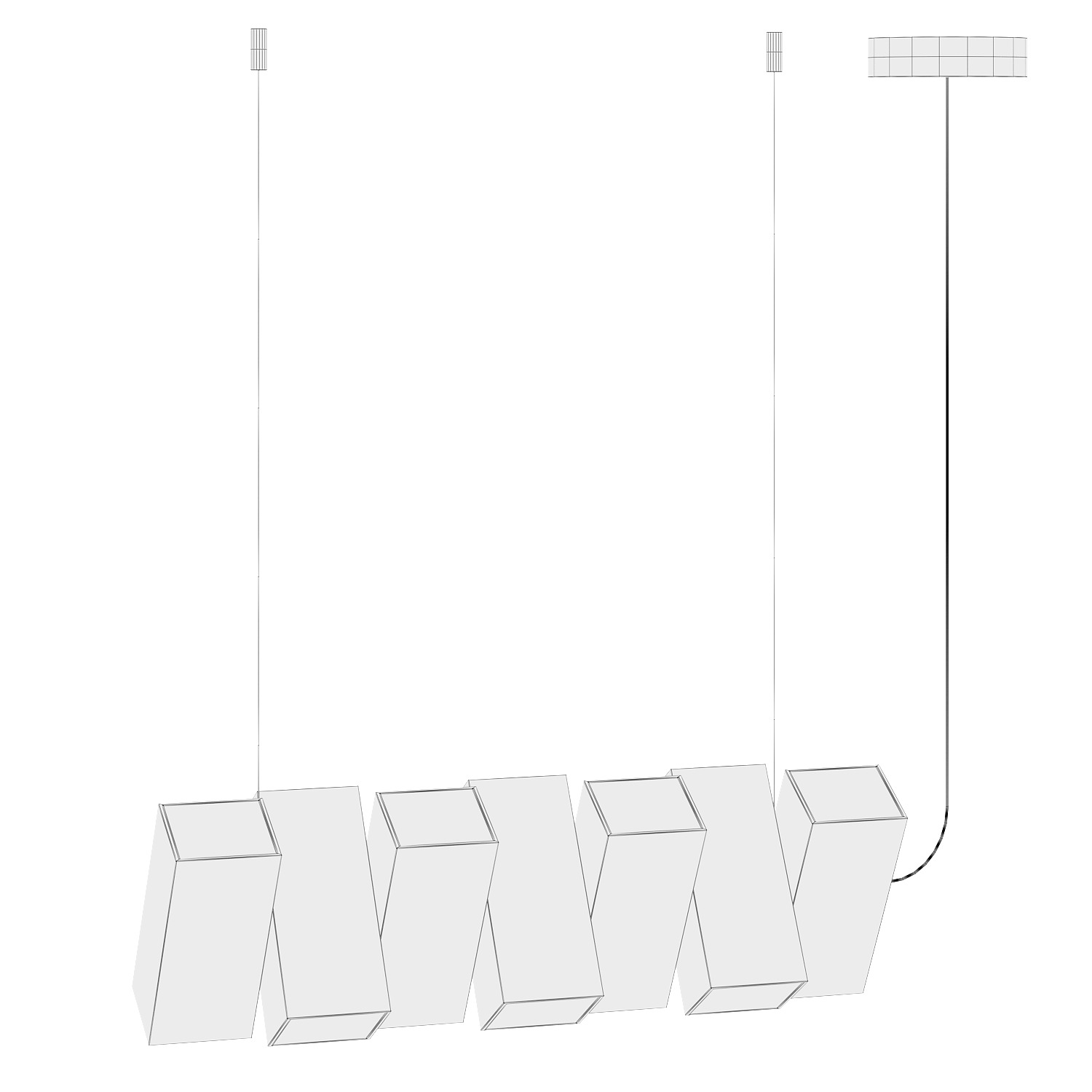 Domino Ceiling Lamp 3D model_4