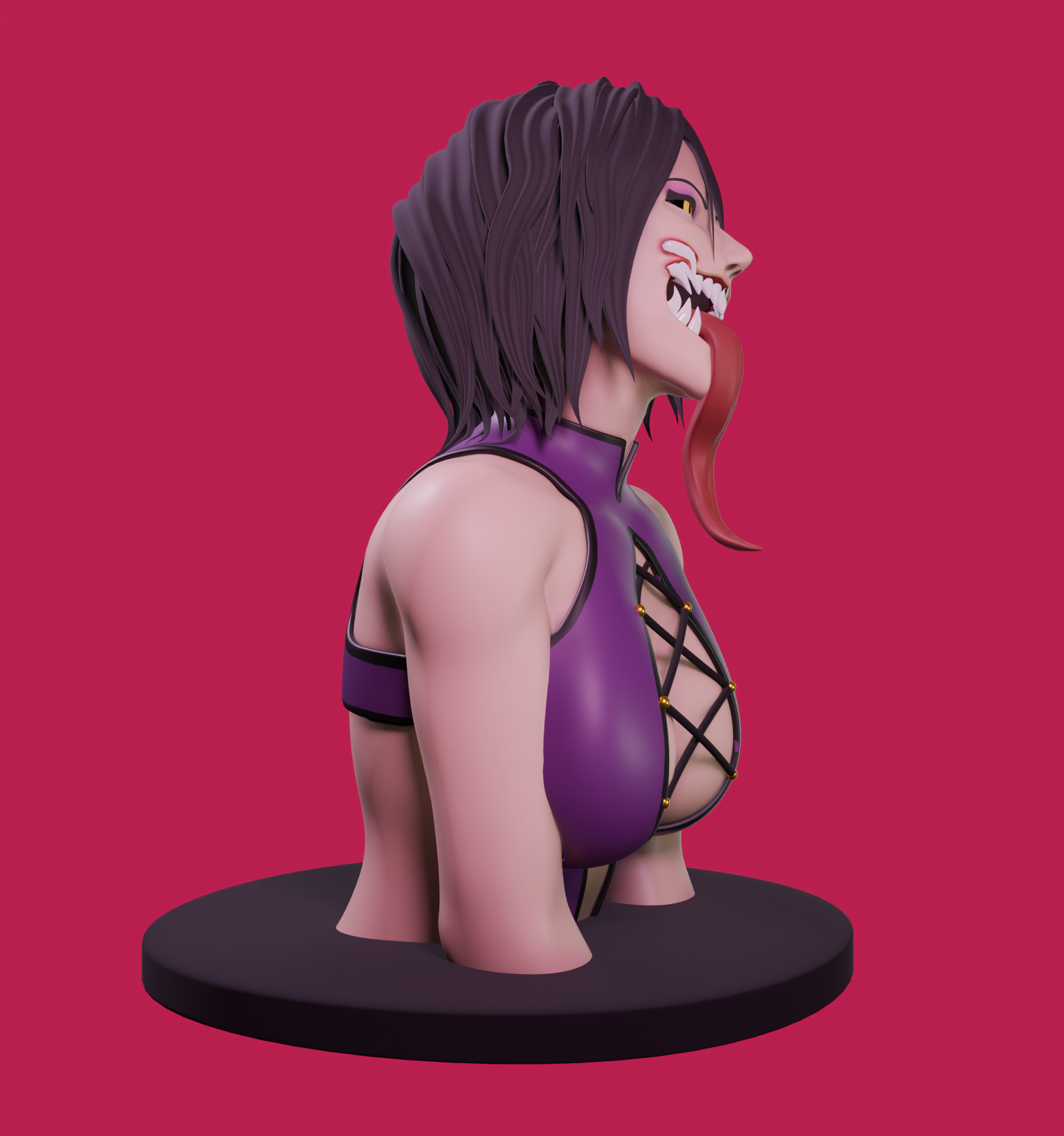 Mortal Kombat Mileena - SFW and NSFW model Free 3D print model_3