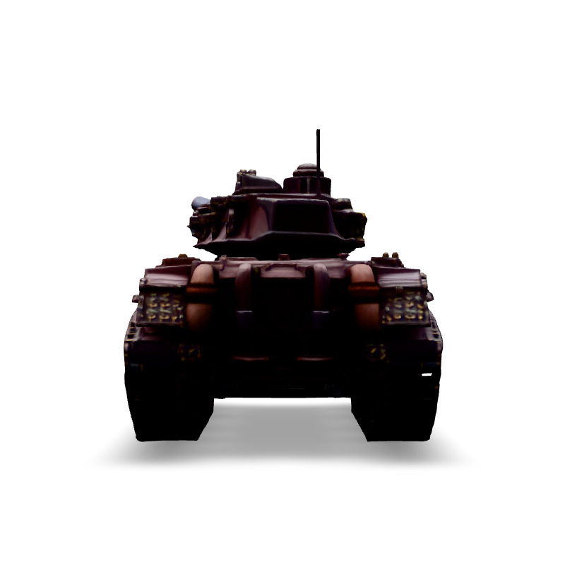 Realistic Detailed Military Tank Model Low-poly 3D model_6