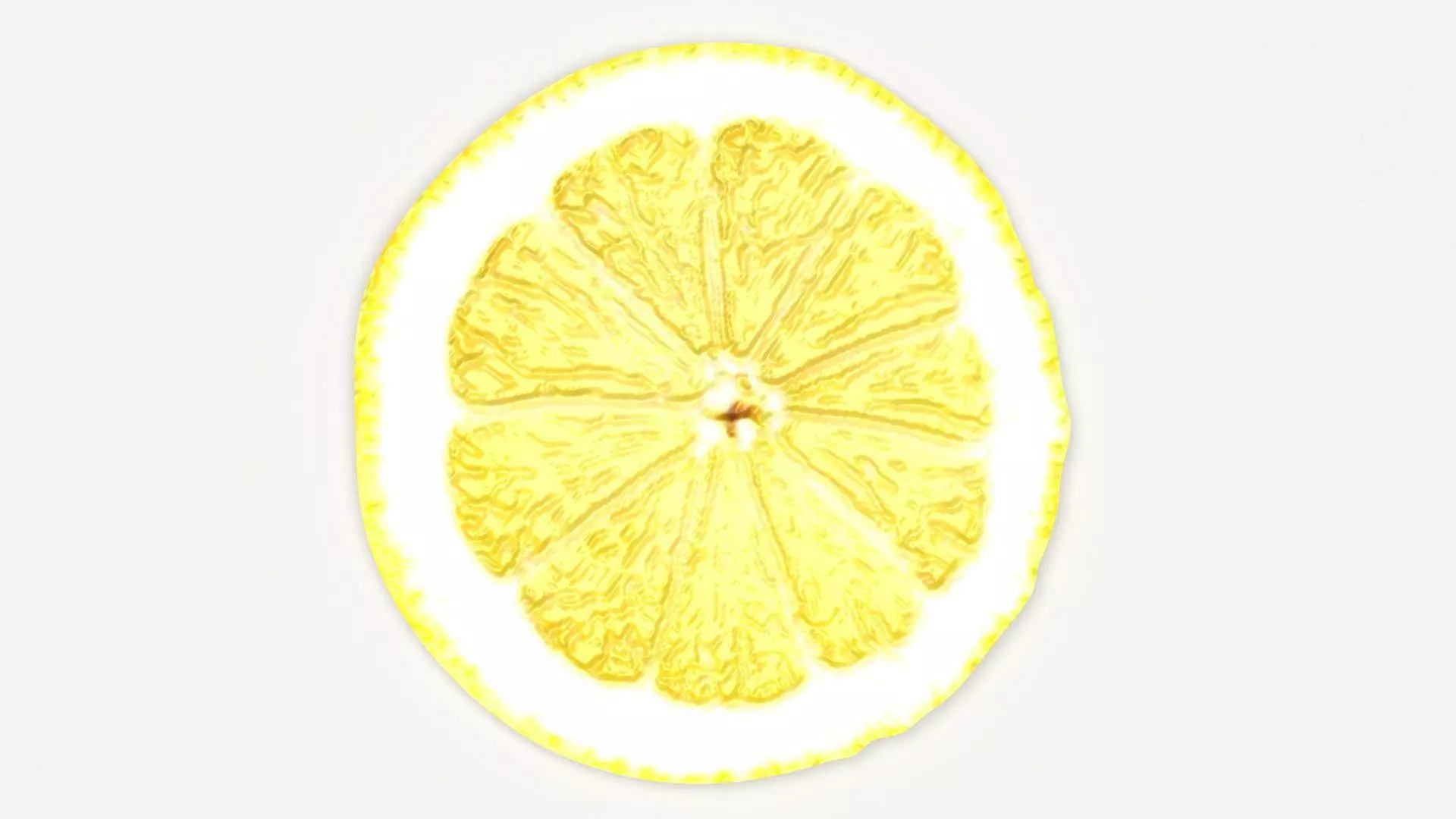 Sliced Lemon 3D model_3