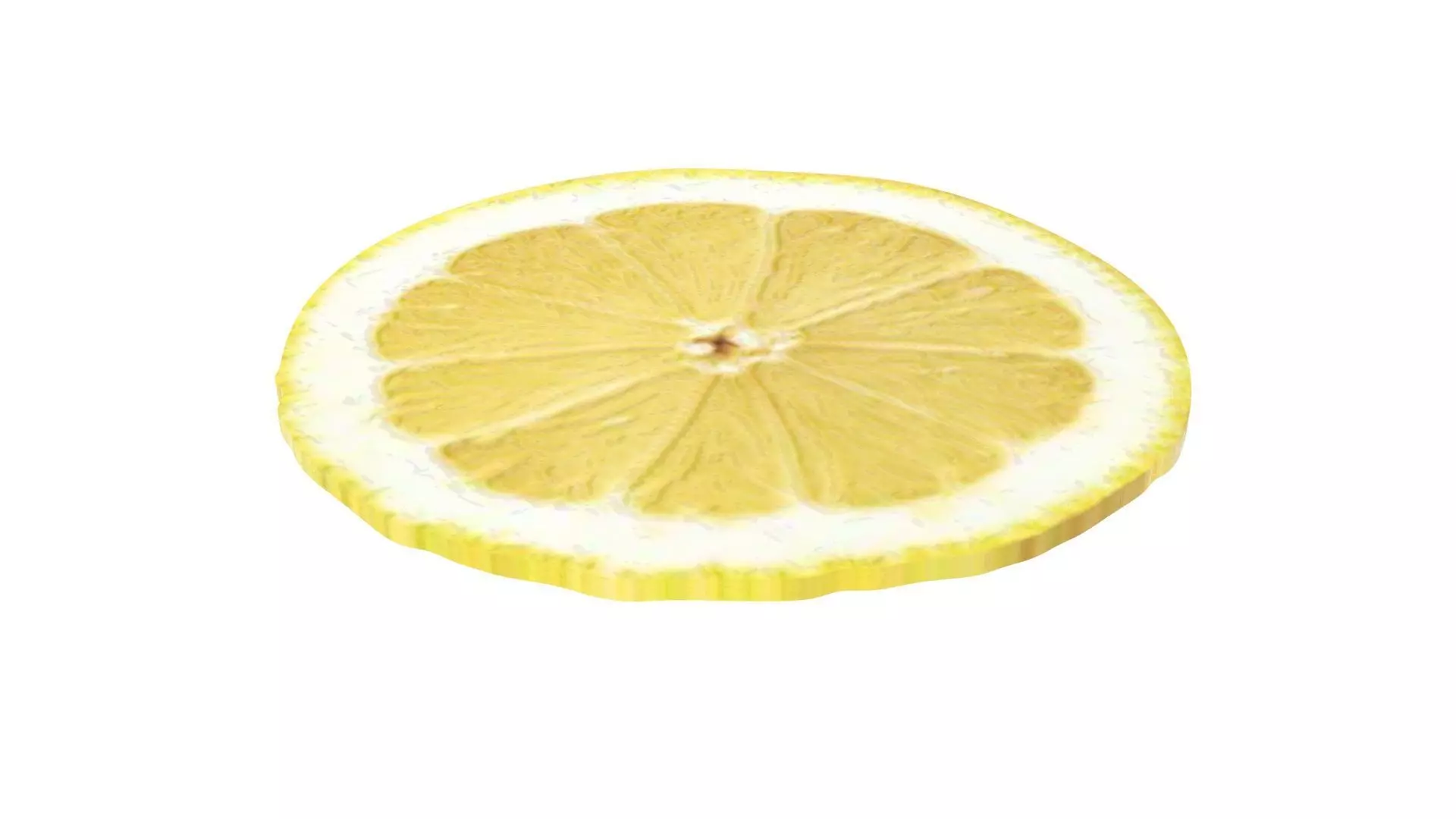 Sliced Lemon 3D model_8
