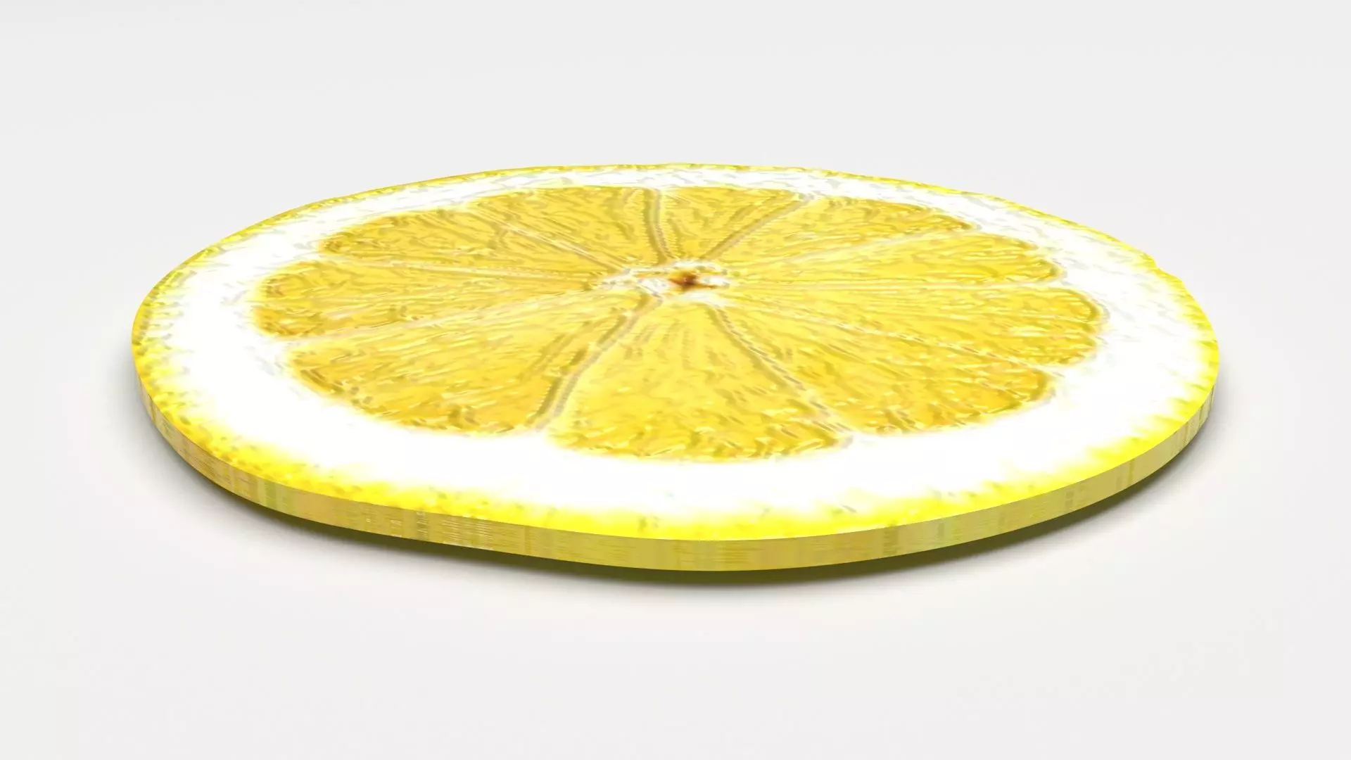 Sliced Lemon 3D model_2