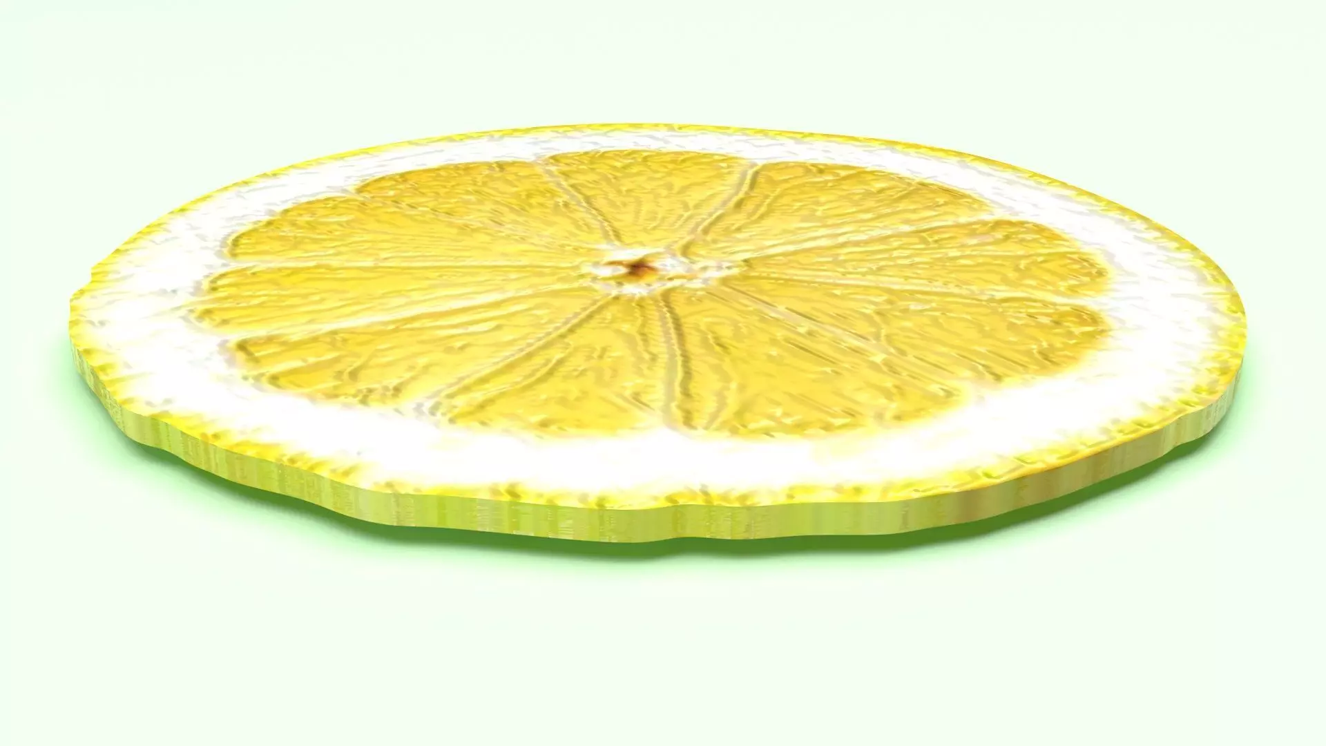 Sliced Lemon 3D model_6
