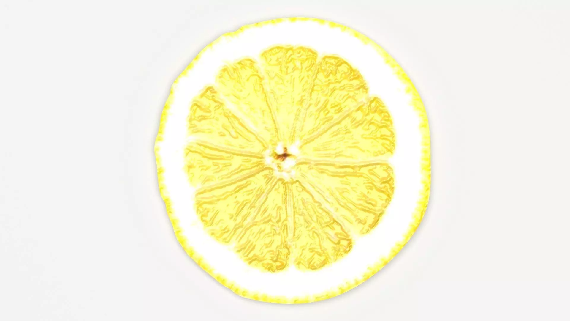 Sliced Lemon 3D model_1
