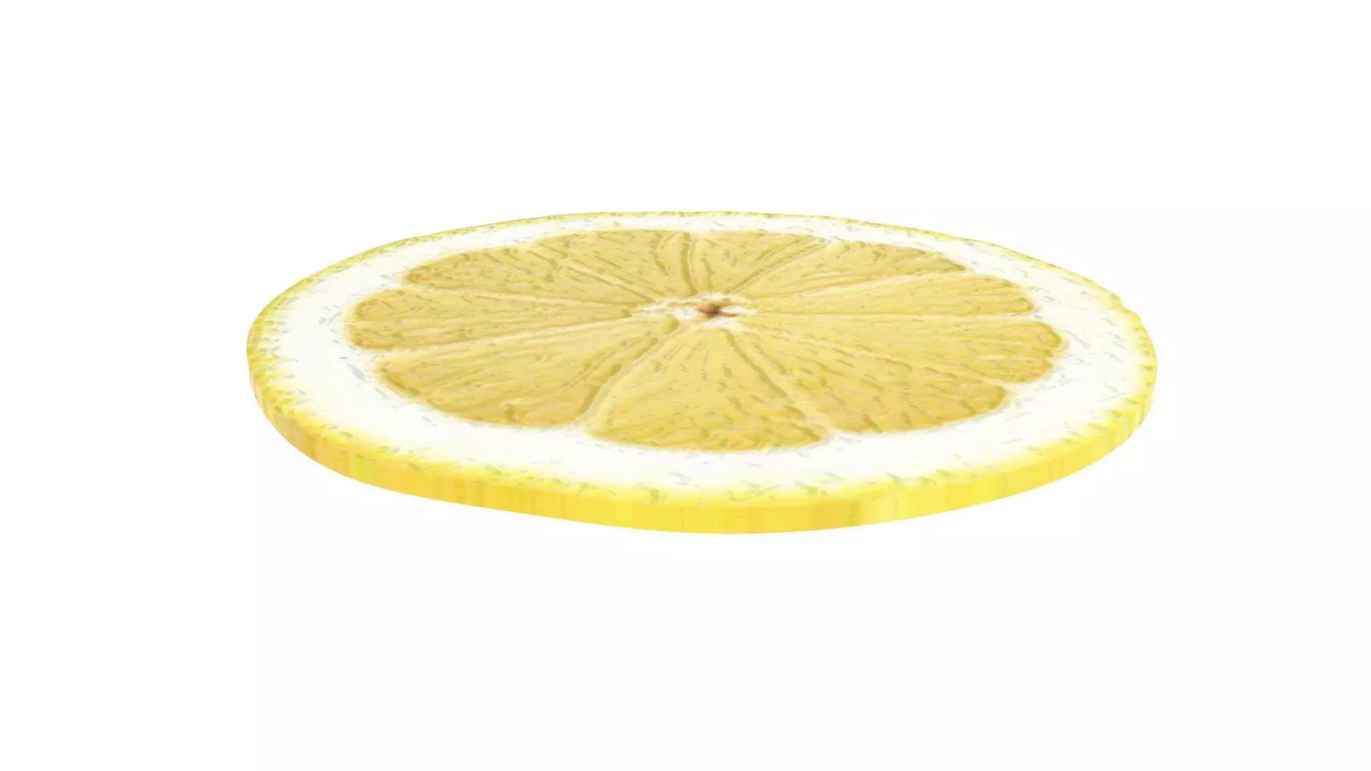 Sliced Lemon 3D model_10