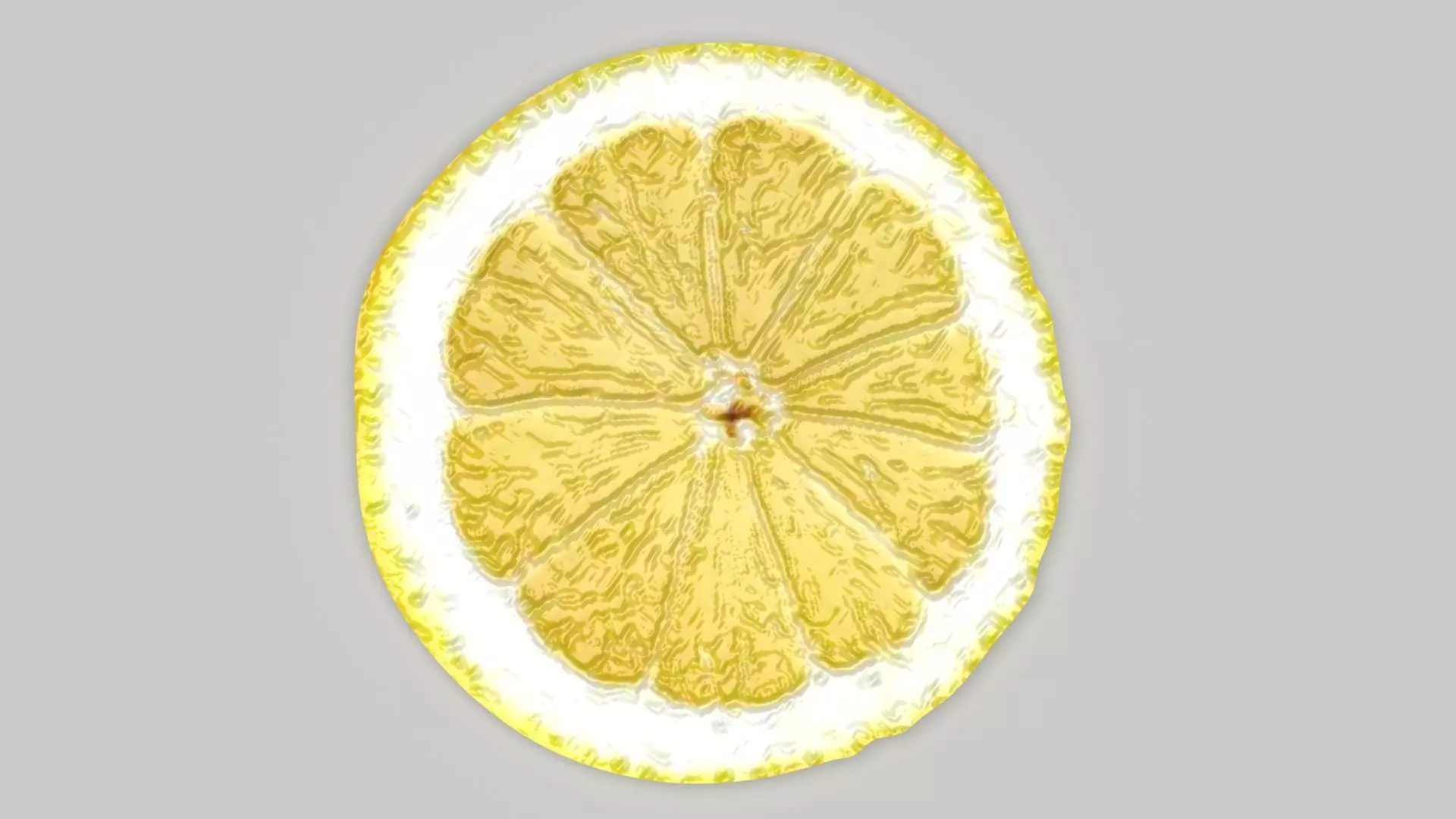 Sliced Lemon 3D model_4