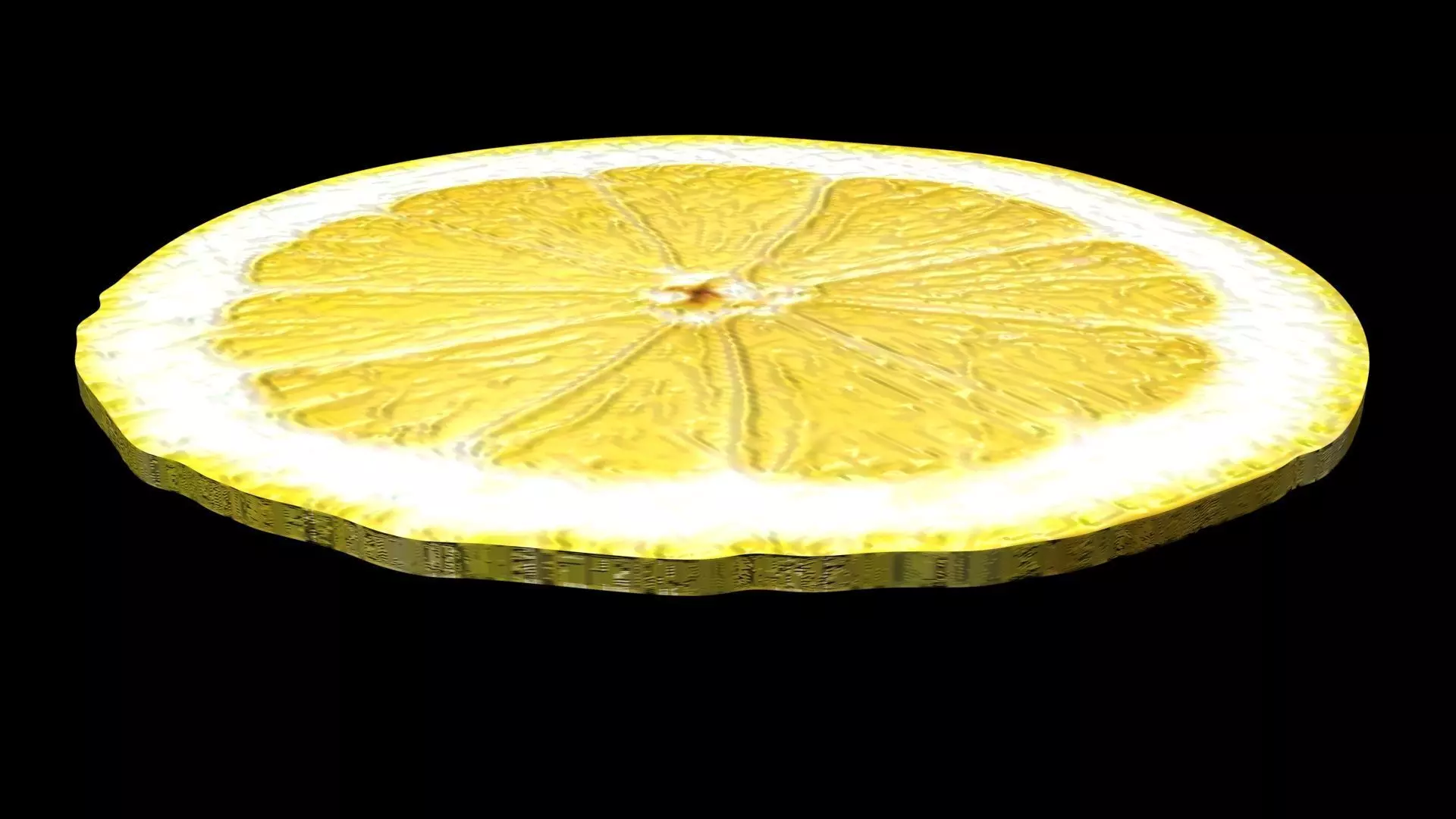Sliced Lemon 3D model_7