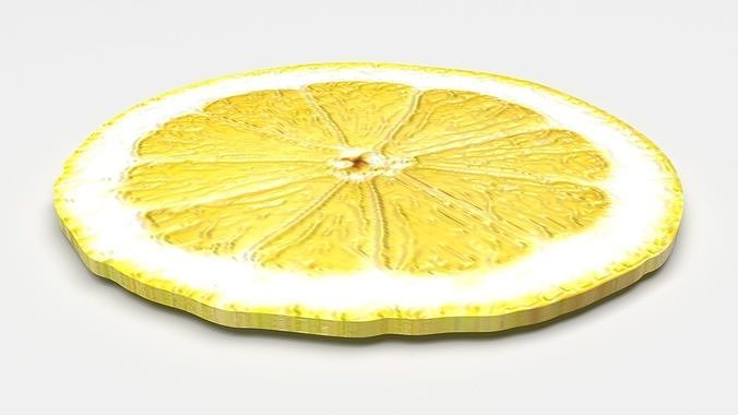Sliced Lemon 3D model