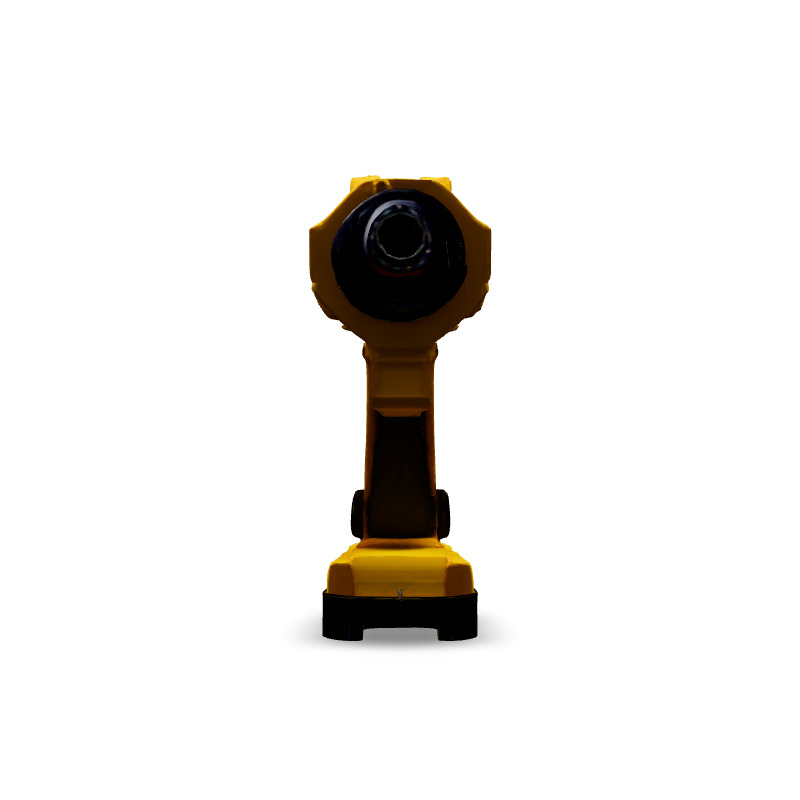 SciFi Cordless Drill Low-poly 3D model_3