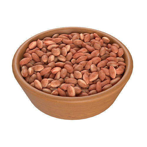 Peanut kernel brown bowl   Low-poly 3D model