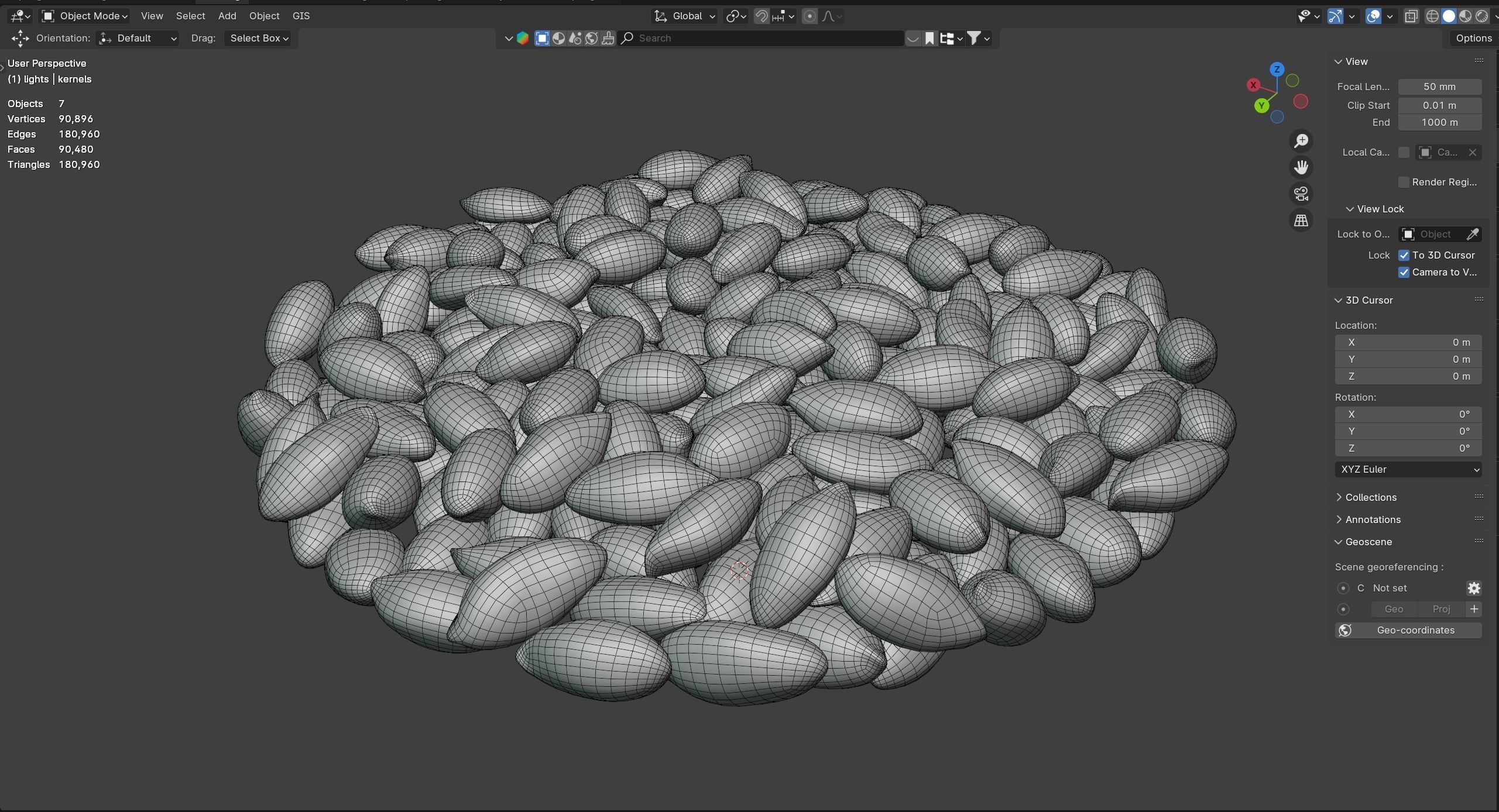 Peanut kernel brown bowl   Low-poly 3D model_8