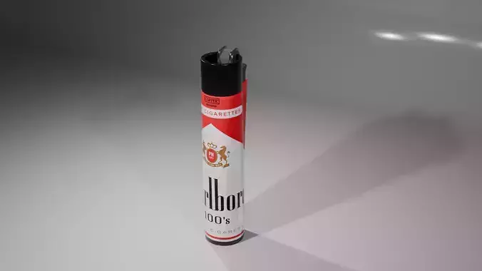 Clipper Lighter 3D Model - 9 Textures  - Game Asset