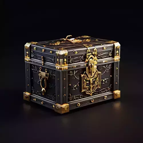 Ornate Treasure Chest 3D Model
