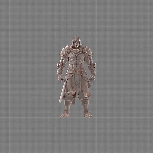 Fantasy Warrior Barbarian Free 3D print model