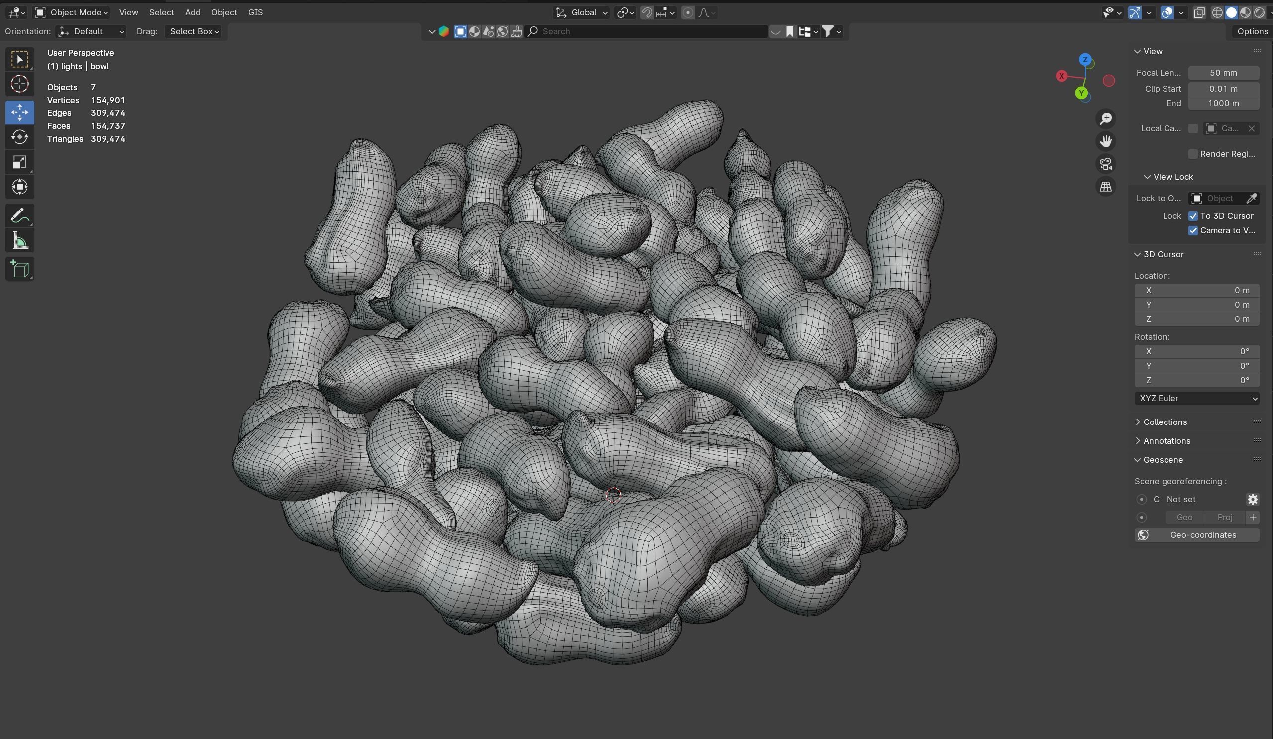 Peanut whole bowl   Low-poly 3D model_8