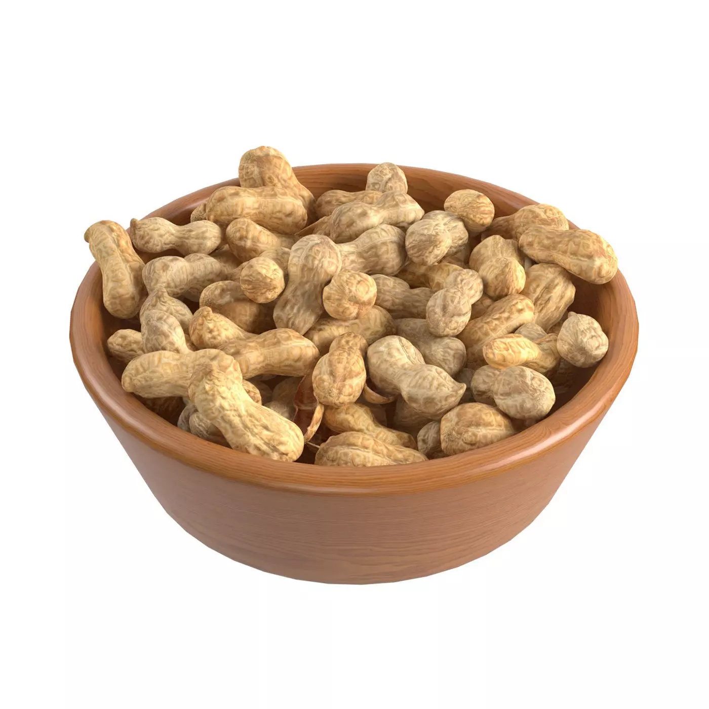Peanut whole bowl   Low-poly 3D model_0