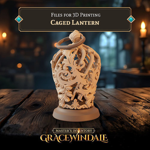 Caged Lantern 3D print model