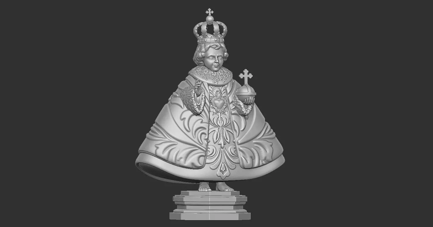 Classical Baby Jesus Statue of Prague  Santo 3D print model_0