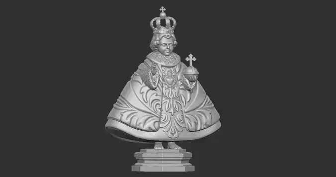 Classical Baby Jesus Statue of Prague  Santo