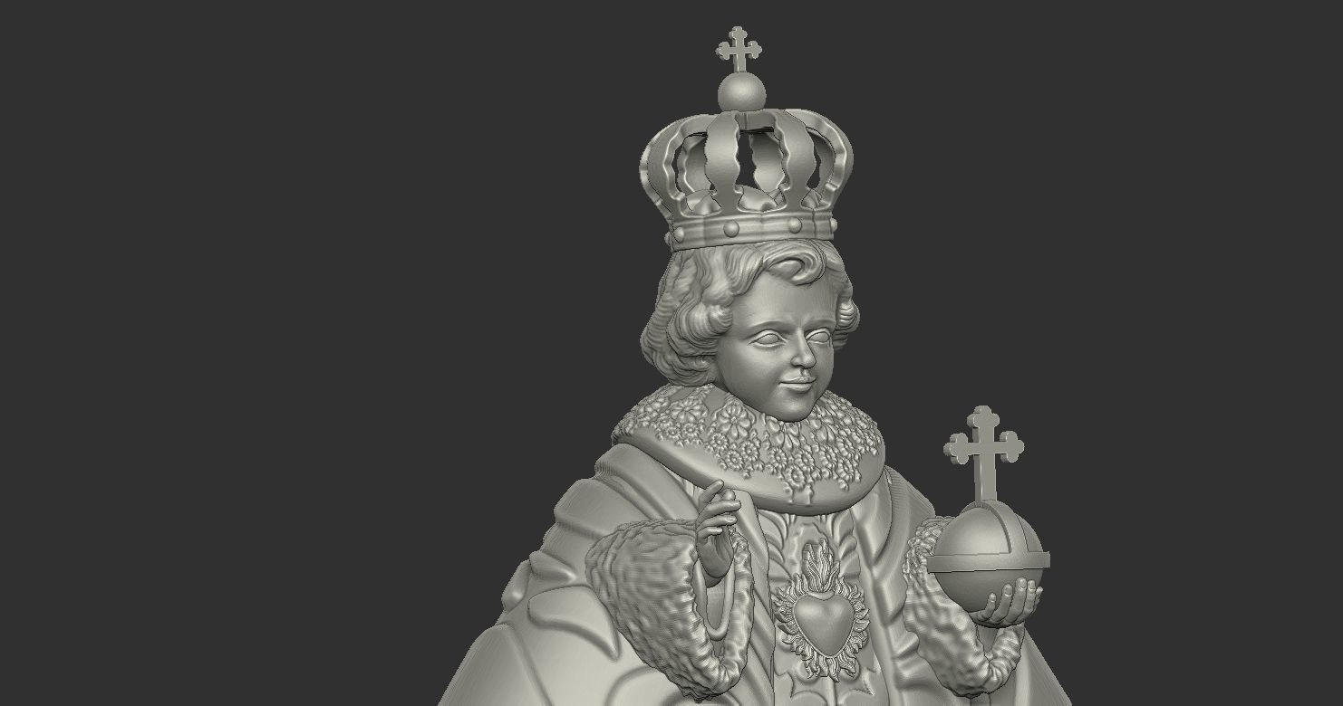 Classical Baby Jesus Statue of Prague  Santo 3D print model_1
