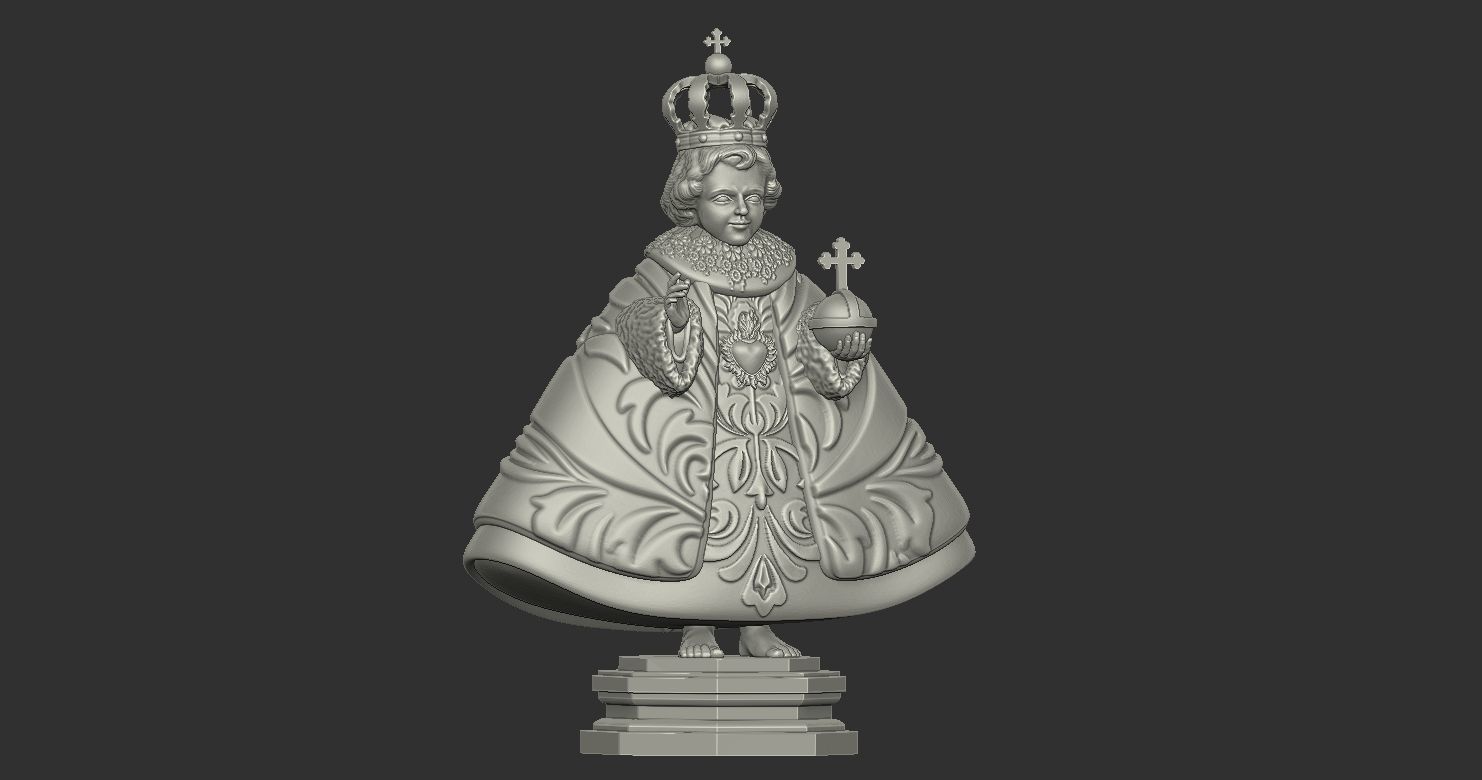 Classical Baby Jesus Statue of Prague  Santo 3D print model_2