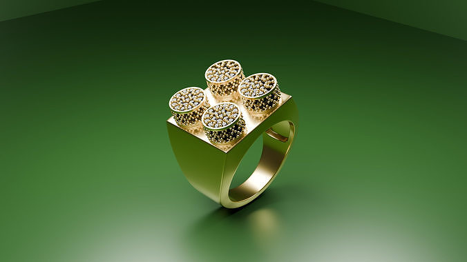 Brick like Lego Ring Free 3D print model