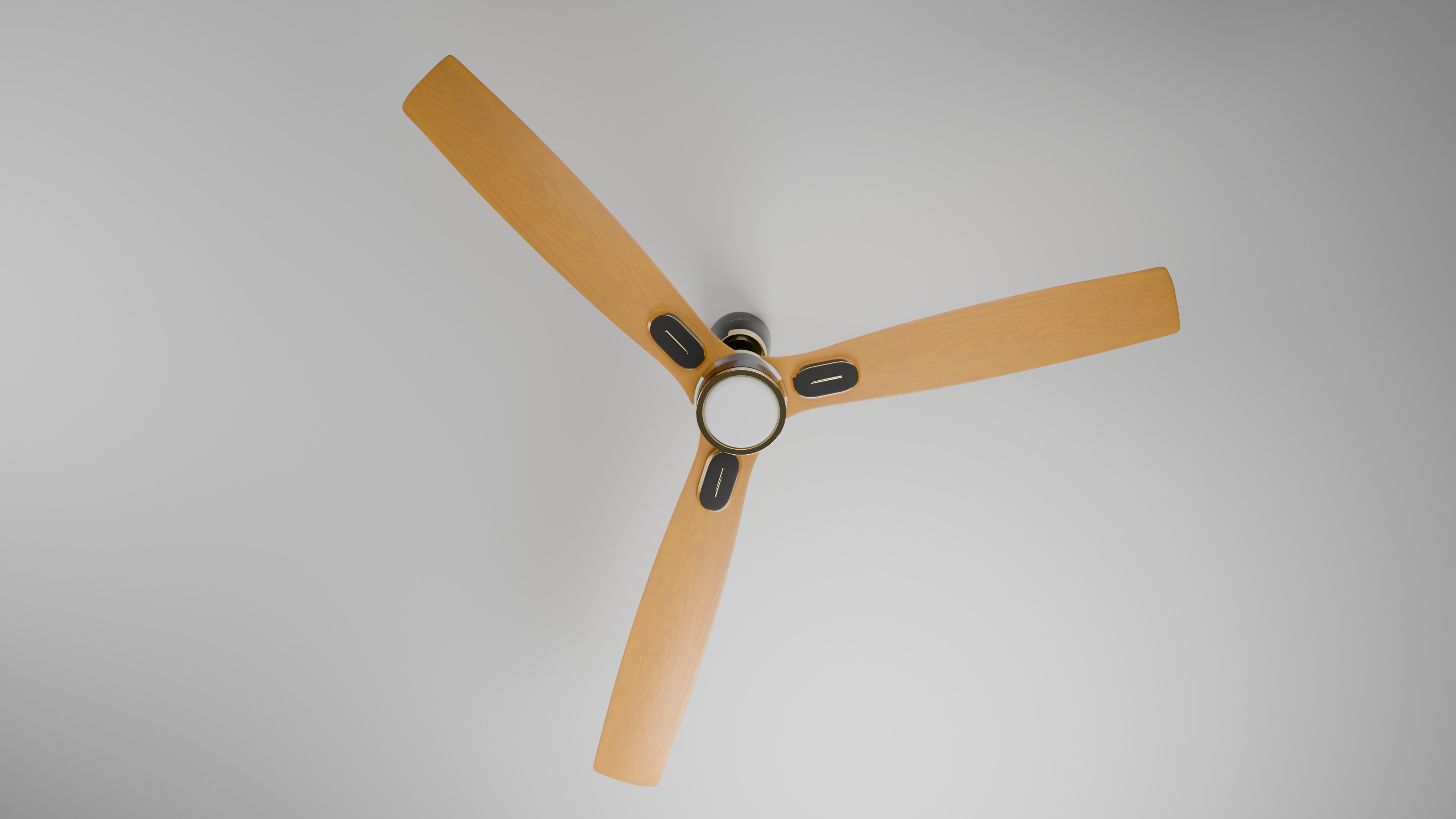 BLDC ceiling fan Low-poly 3D model_1