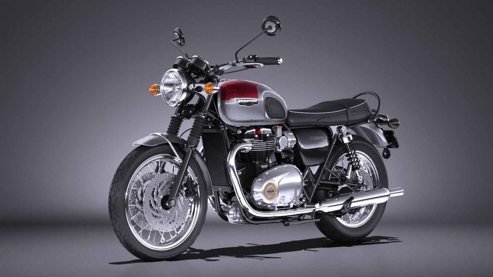 Triumph Bonneville T120 2016 Model Max Obj Mtl S Fbx C4d Lwo Lw Lws Triumph Bonneville T120 2016 Model