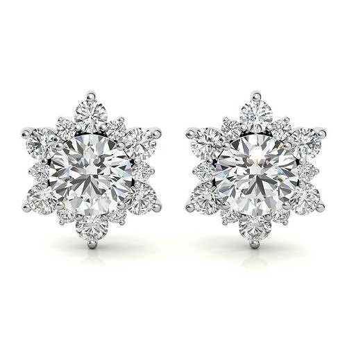 Women Diamond Earrings 3D print model