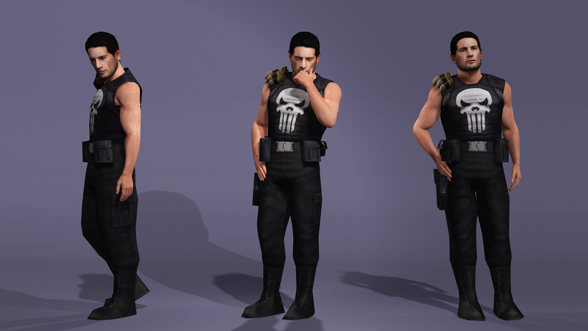 Jon Bernthal Realistic Punisher Highly Detailed marvel  3D model_18