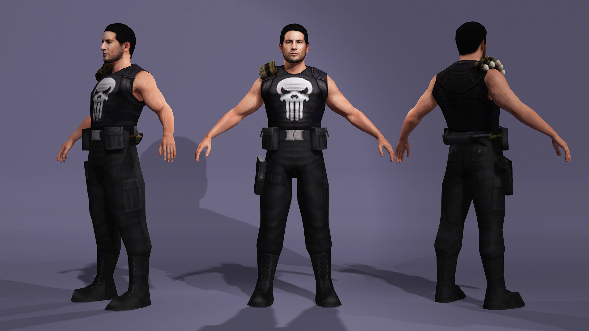 Jon Bernthal Realistic Punisher Highly Detailed marvel  3D model_2