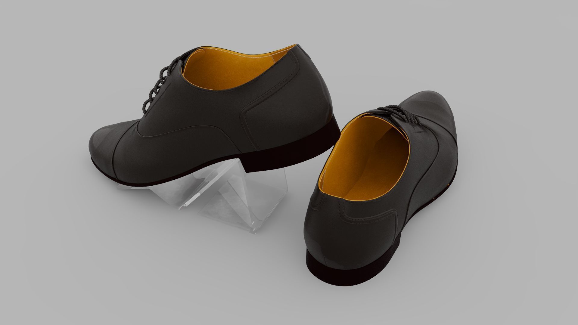 Black Shoes 3D model_10