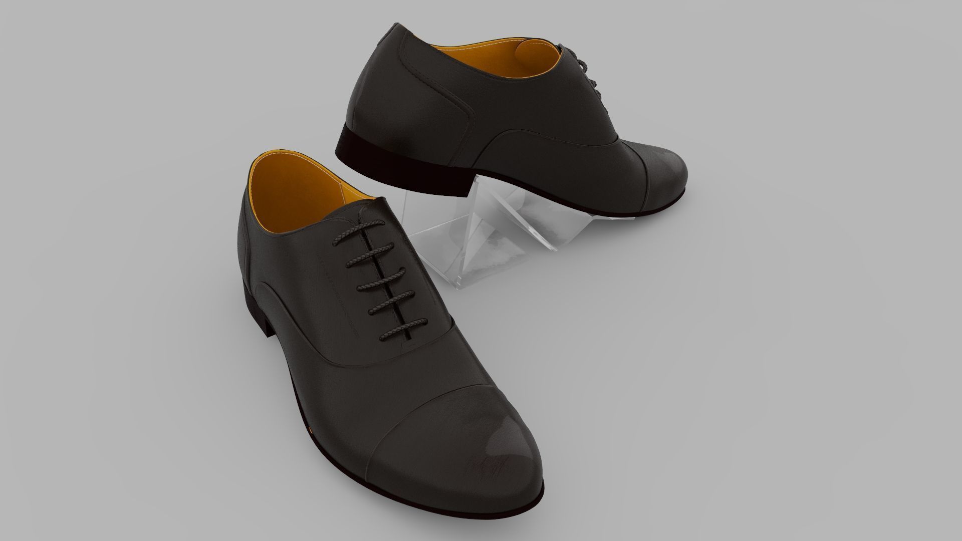Black Shoes 3D model_6
