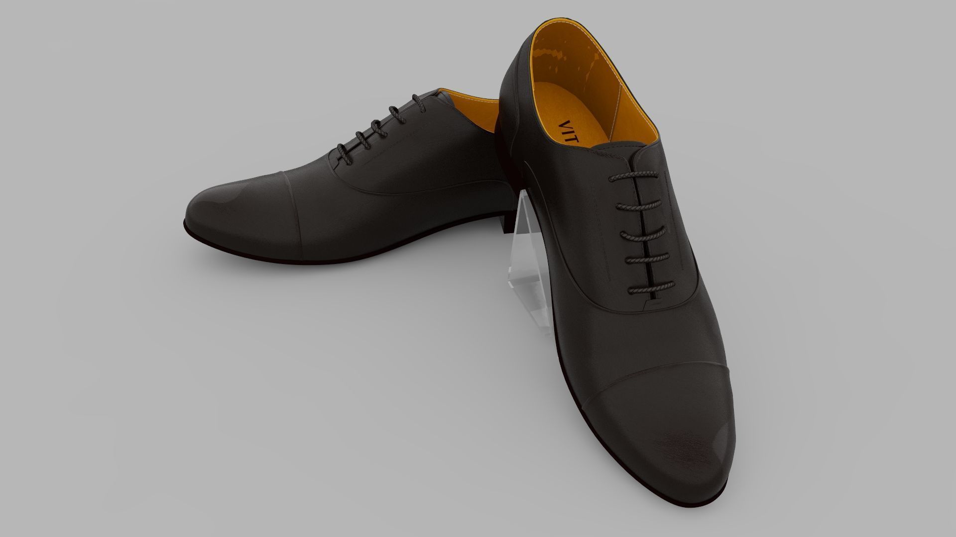 Black Shoes 3D model_1