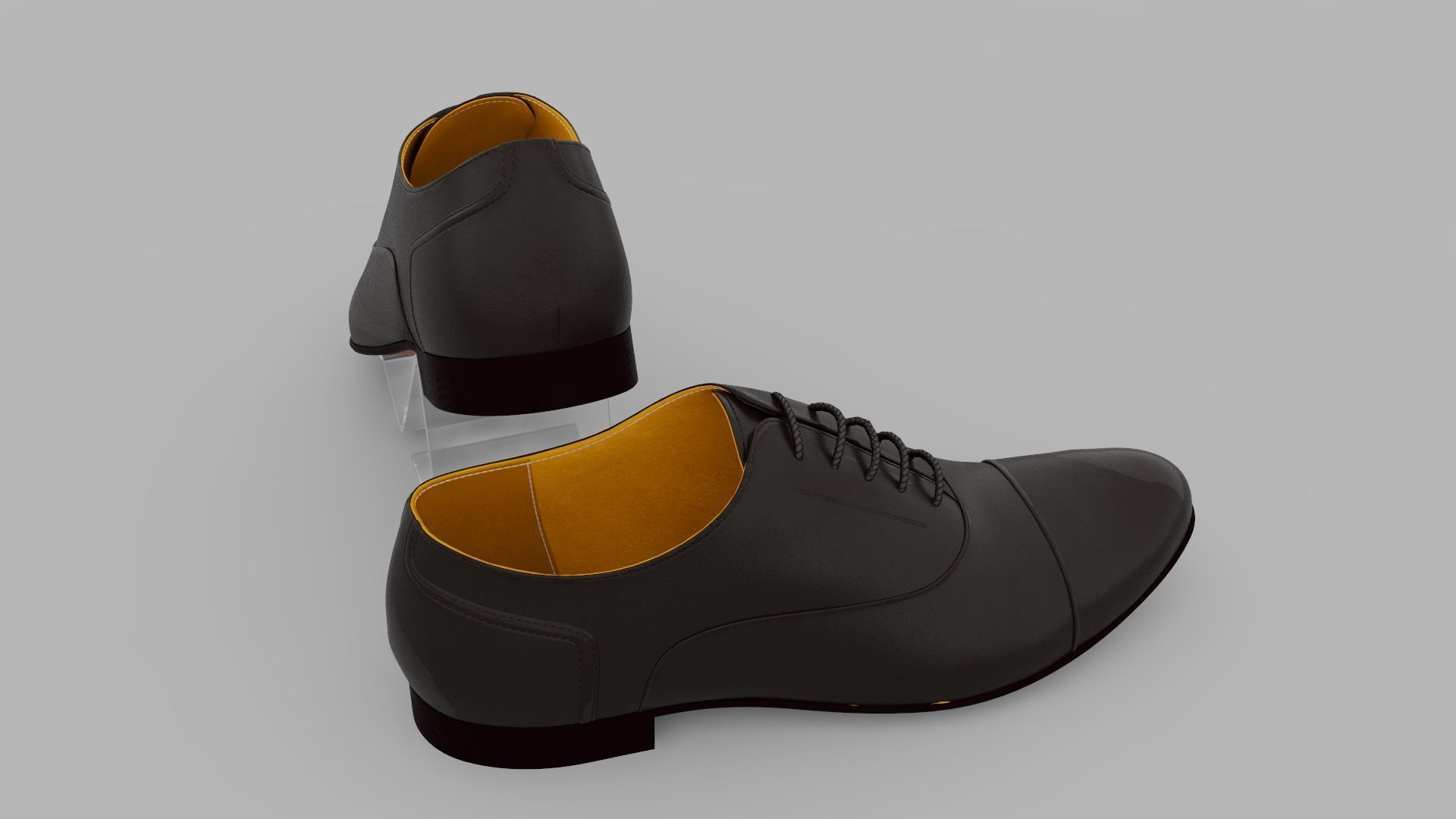Black Shoes 3D model_8