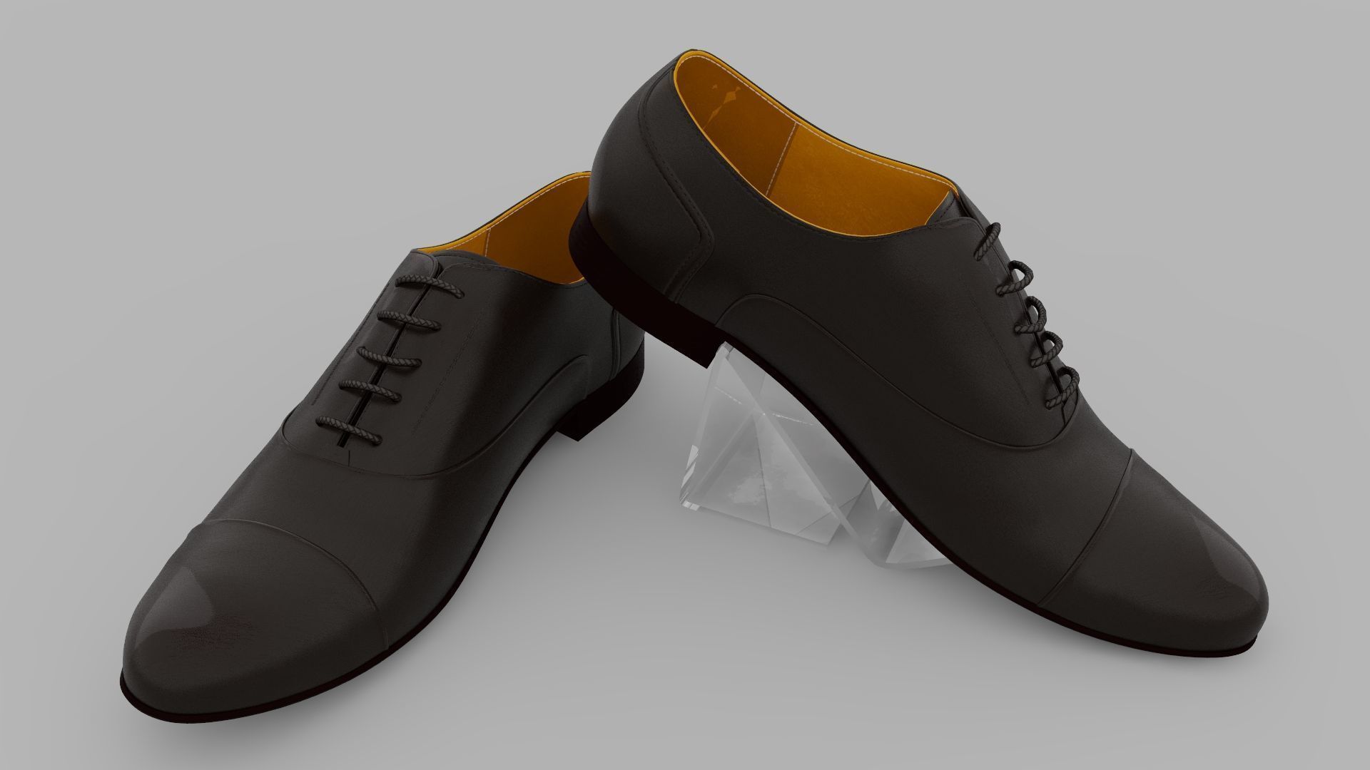 Black Shoes 3D model_3
