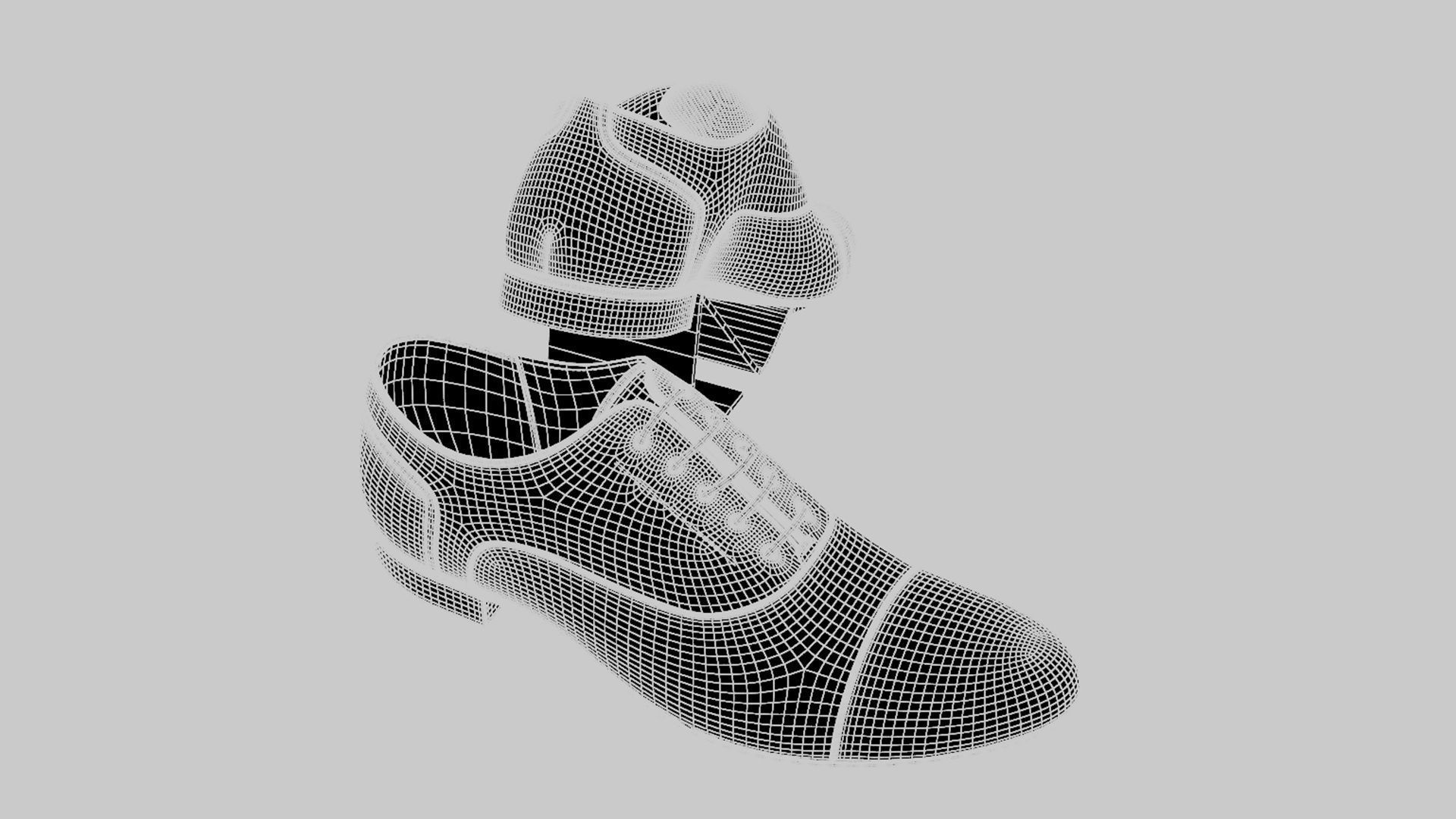 Black Shoes 3D model_15
