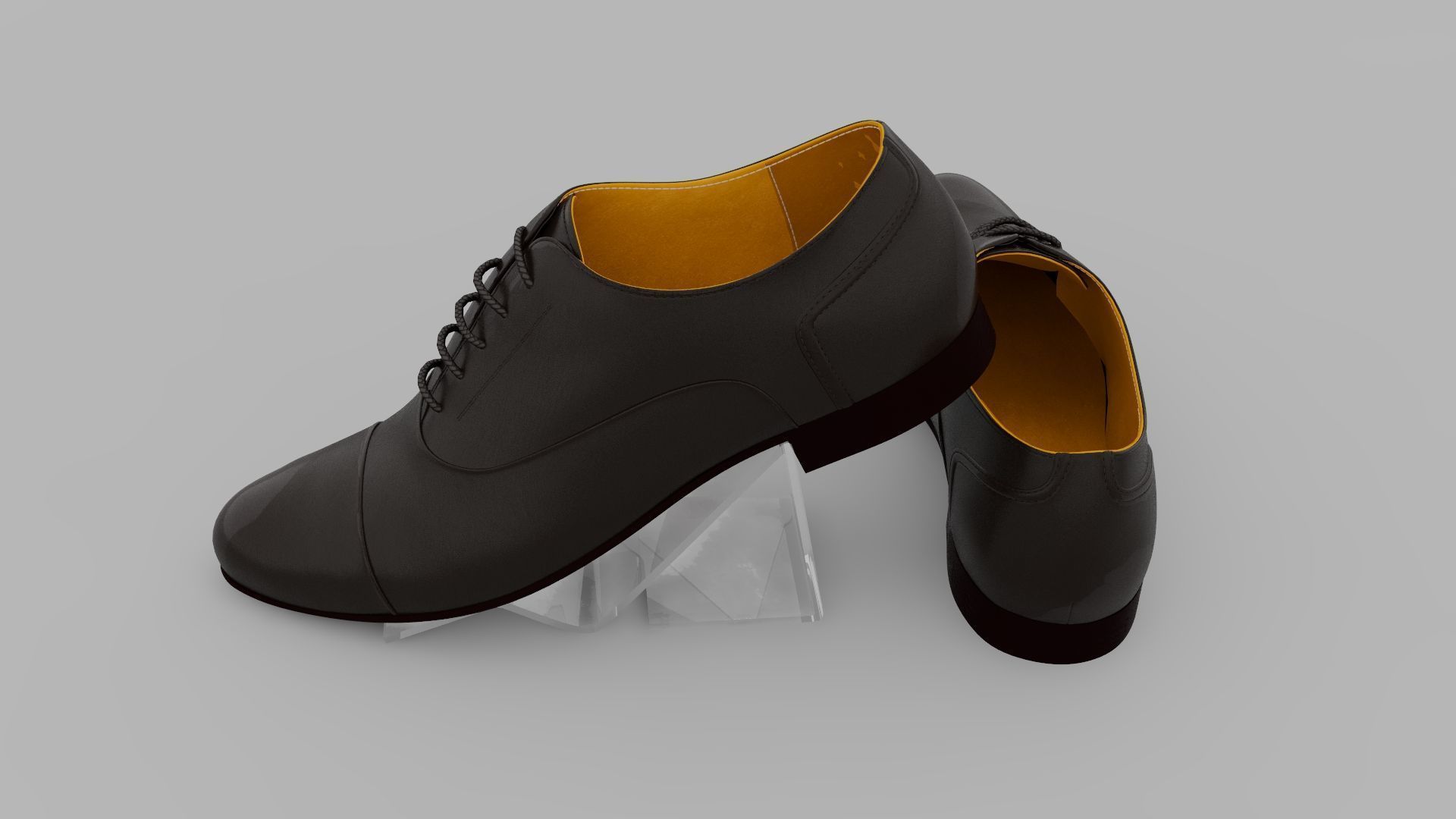 Black Shoes 3D model_11