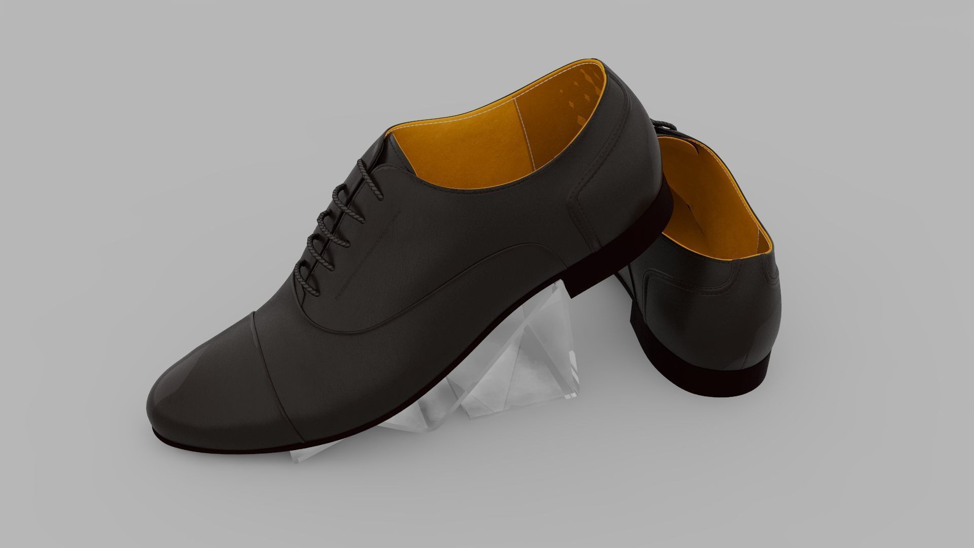 Black Shoes 3D model_12