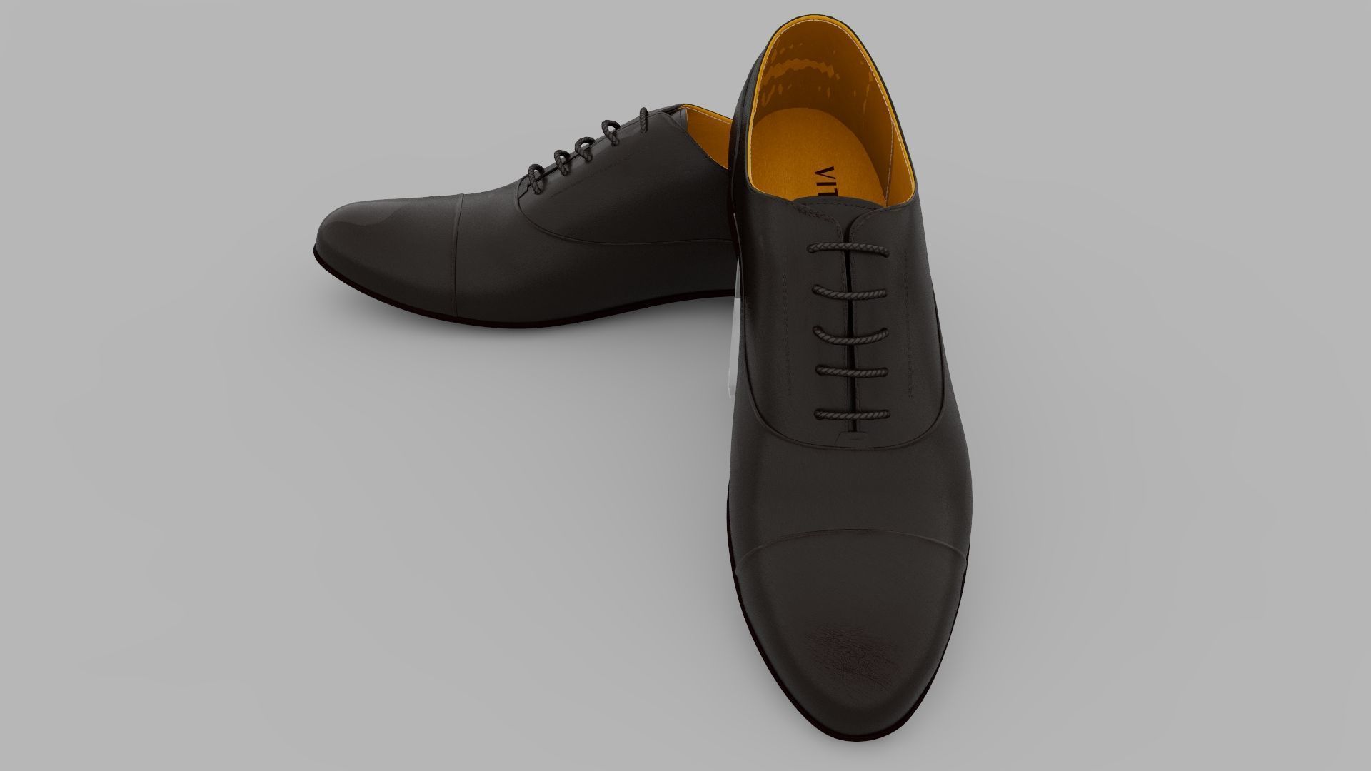 Black Shoes 3D model_14