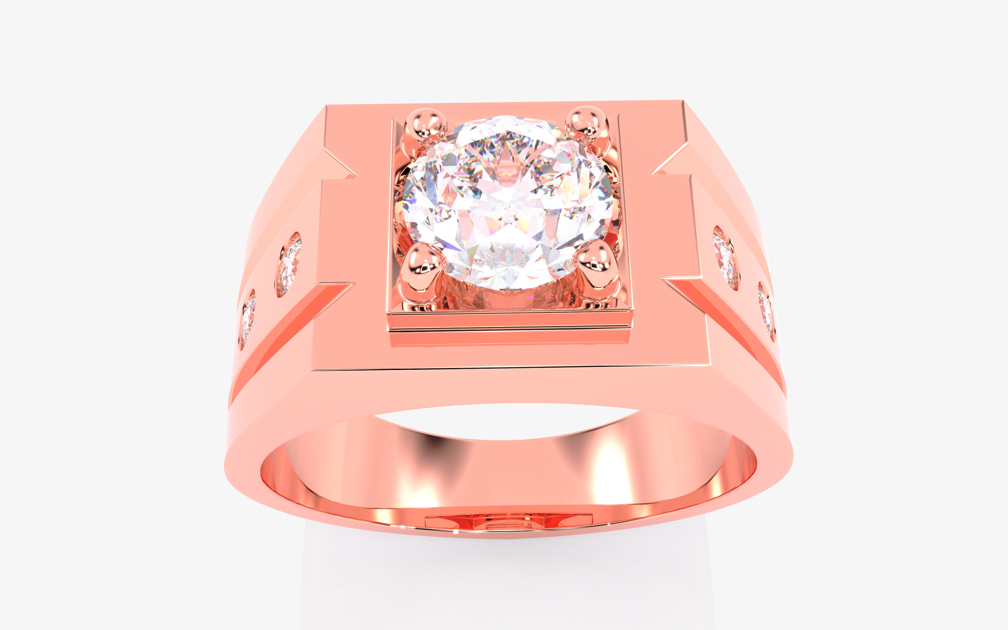 109 Mens Ring 3dm stl renders details  3D Model Collection_50