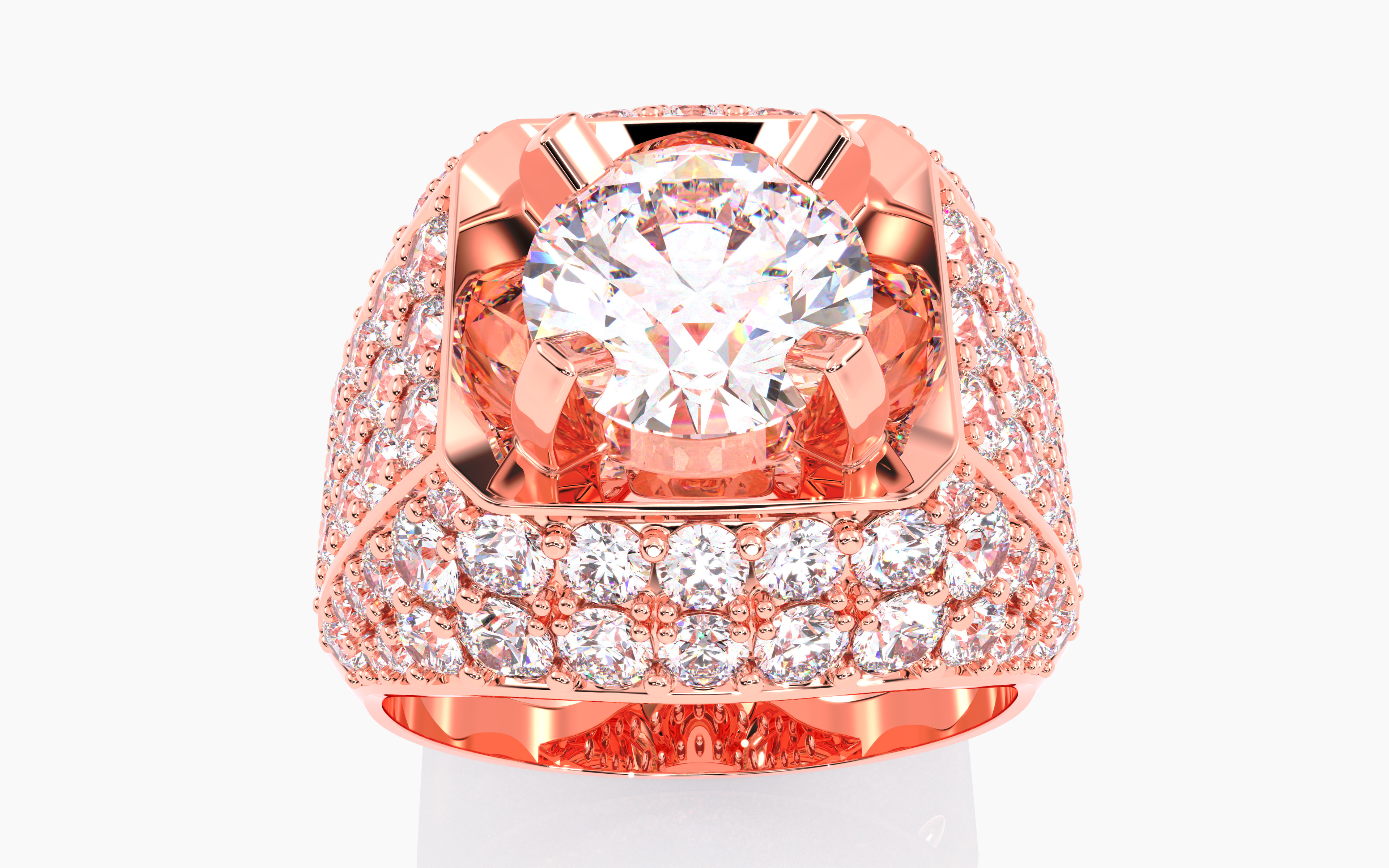 109 Mens Ring 3dm stl renders details  3D Model Collection_19