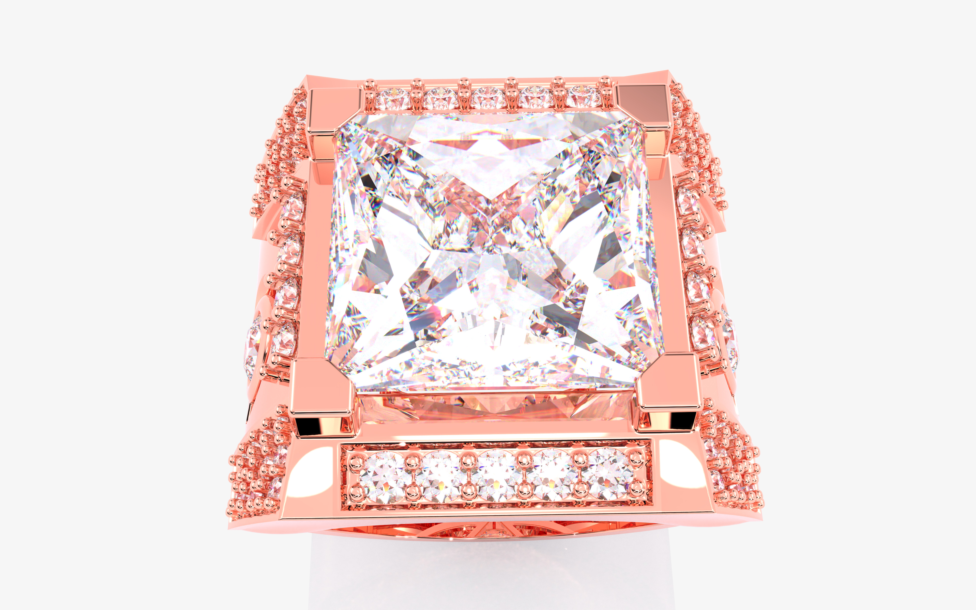 109 Mens Ring 3dm stl renders details  3D Model Collection_55