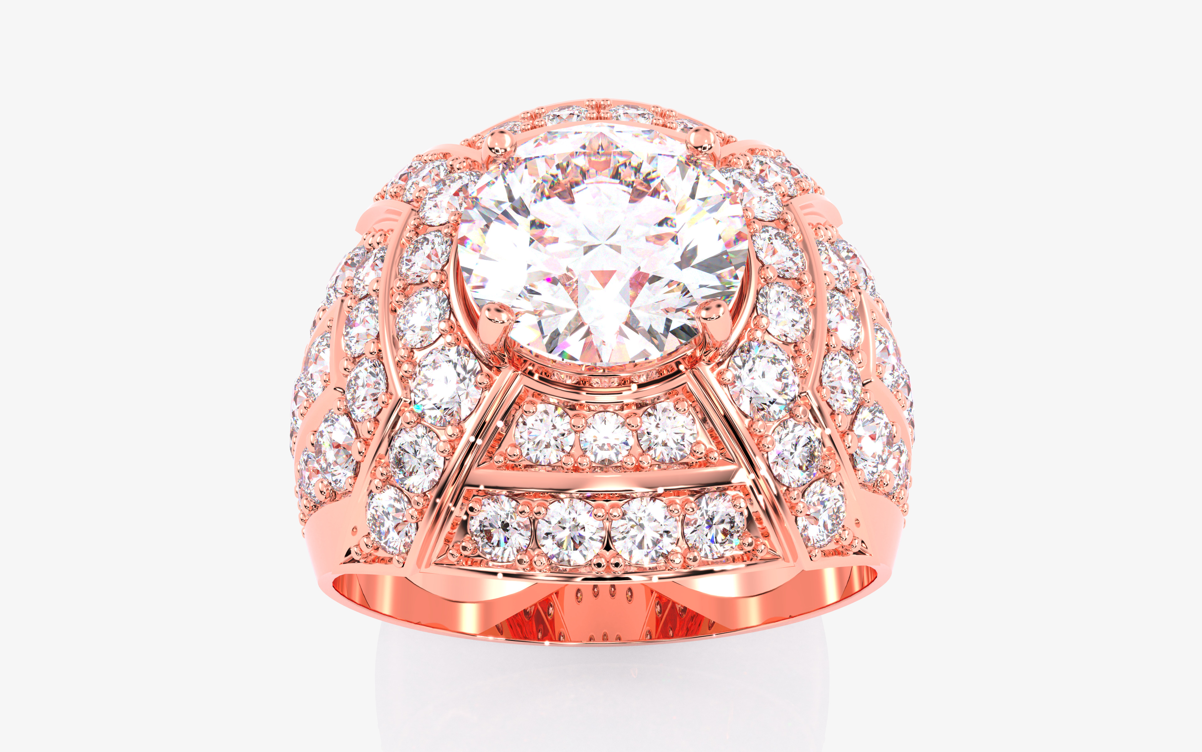 109 Mens Ring 3dm stl renders details  3D Model Collection_56