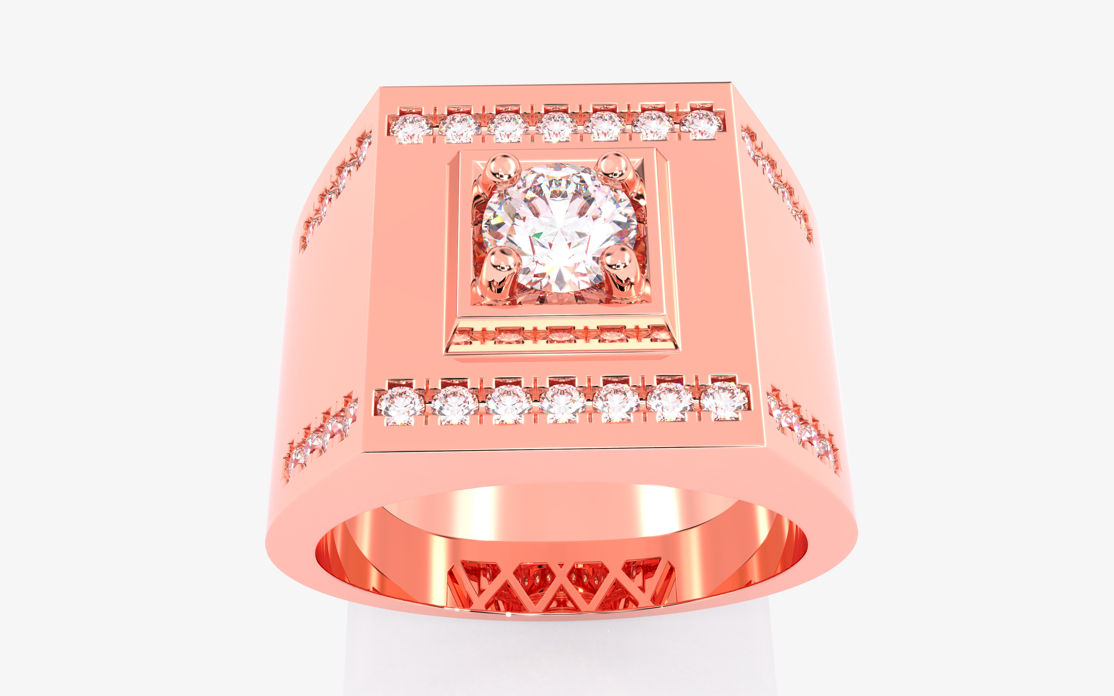 109 Mens Ring 3dm stl renders details  3D Model Collection_62