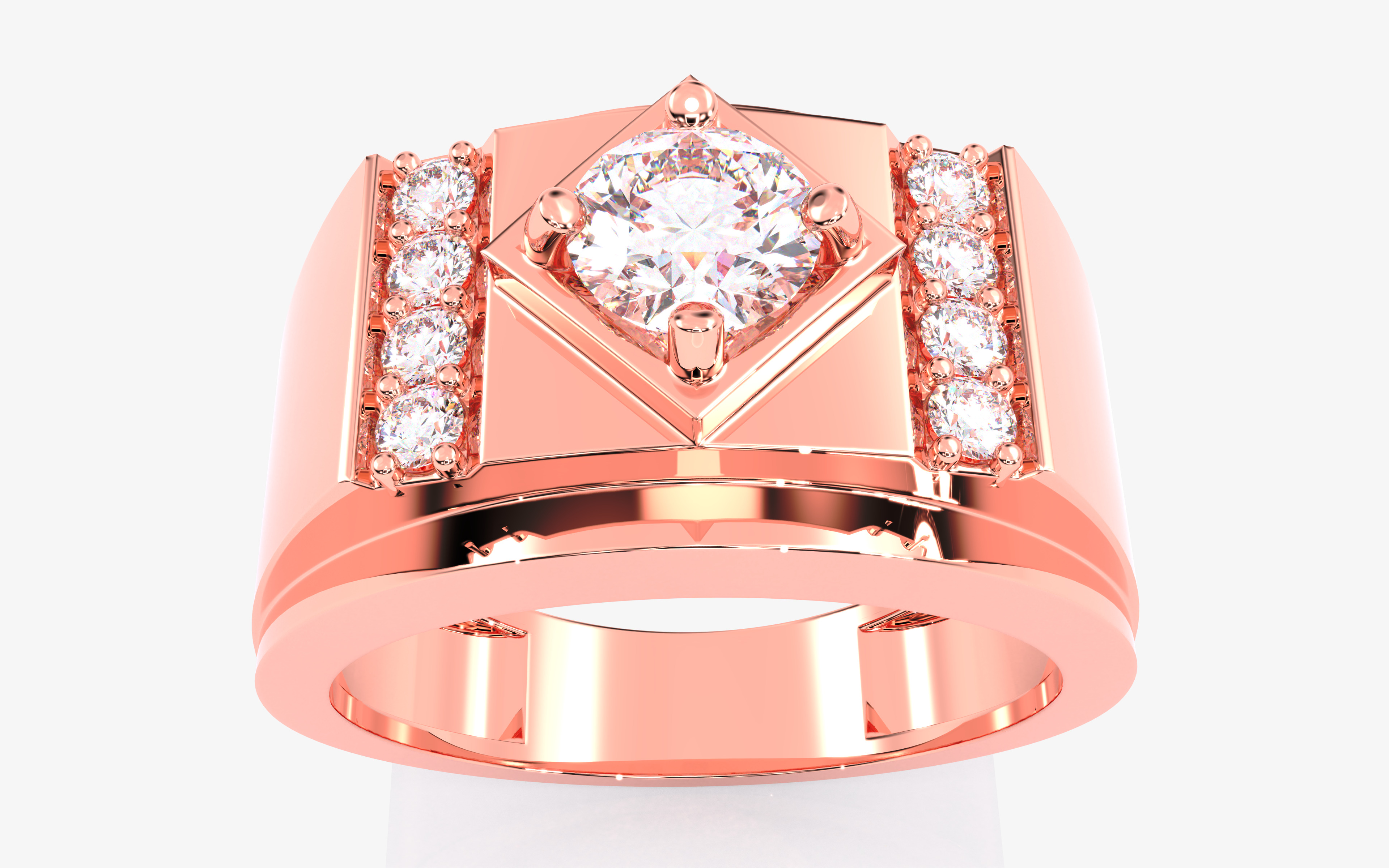 109 Mens Ring 3dm stl renders details  3D Model Collection_91