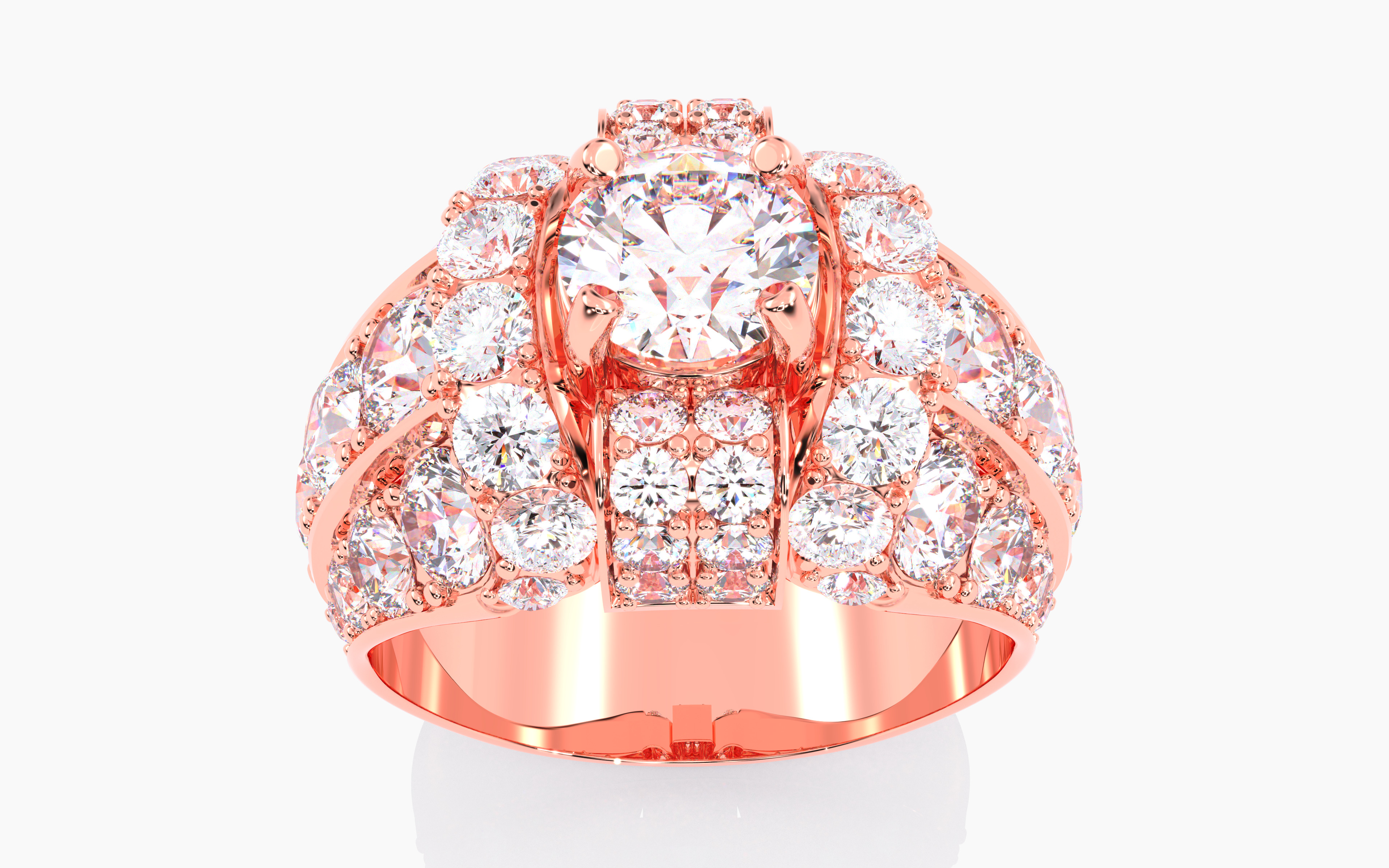 109 Mens Ring 3dm stl renders details  3D Model Collection_59